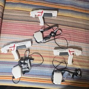 Laser X Real Life Gaming Experience Set of 3 Blasters & Vests N28816T Untested